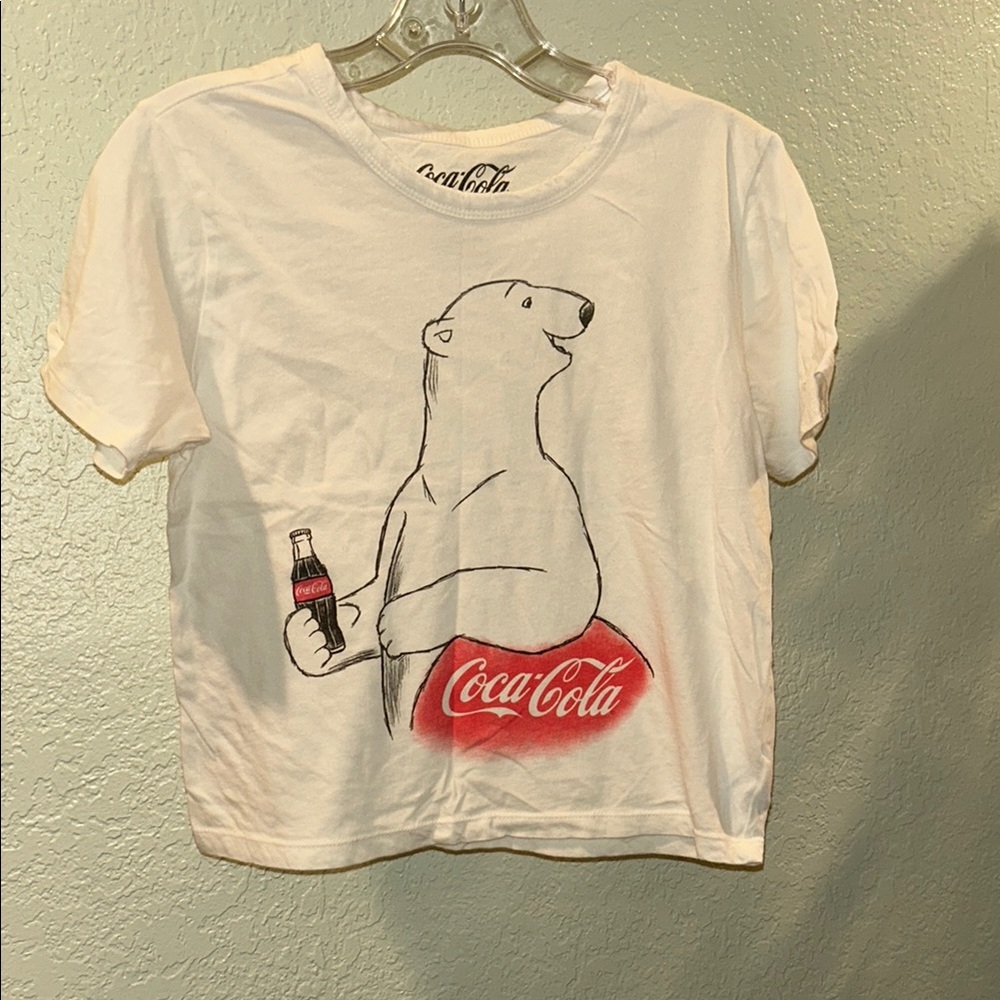 Coca Cola White and Red Short Sleeve Tee